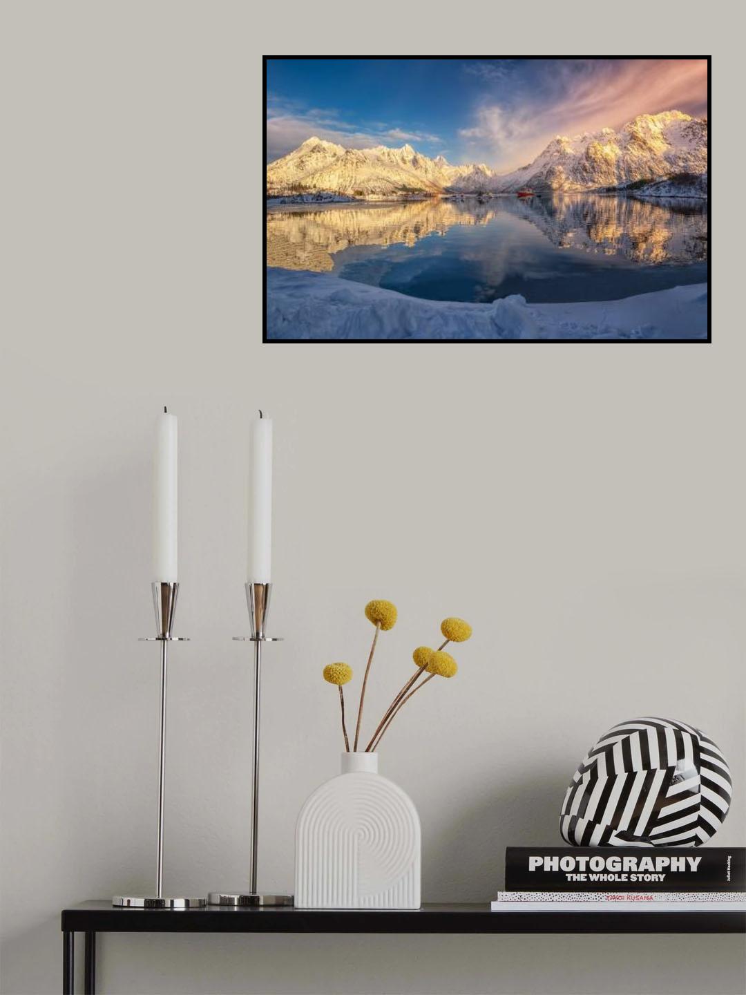 Laupstad Fishing Village Norway Poster och Canvastavla