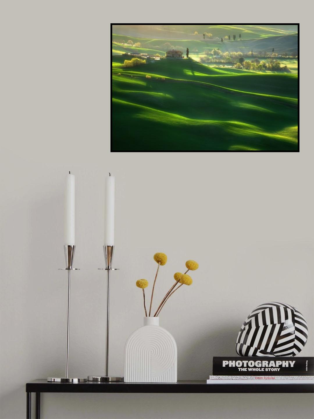 Green waves... Poster och Canvastavla