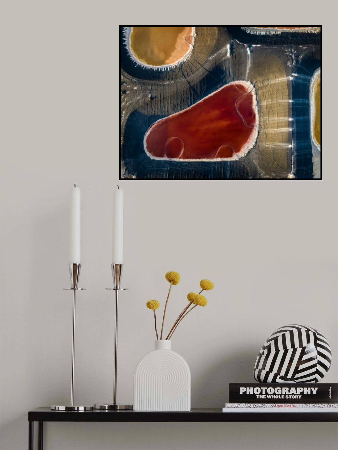 Red mineral pond Poster och Canvastavla