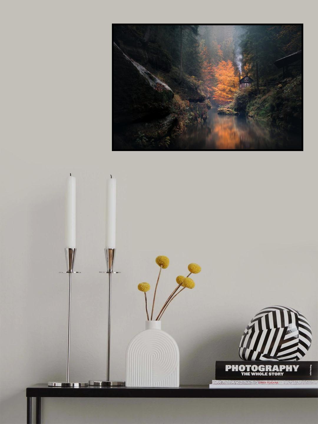 Autumn Valley Poster och Canvastavla