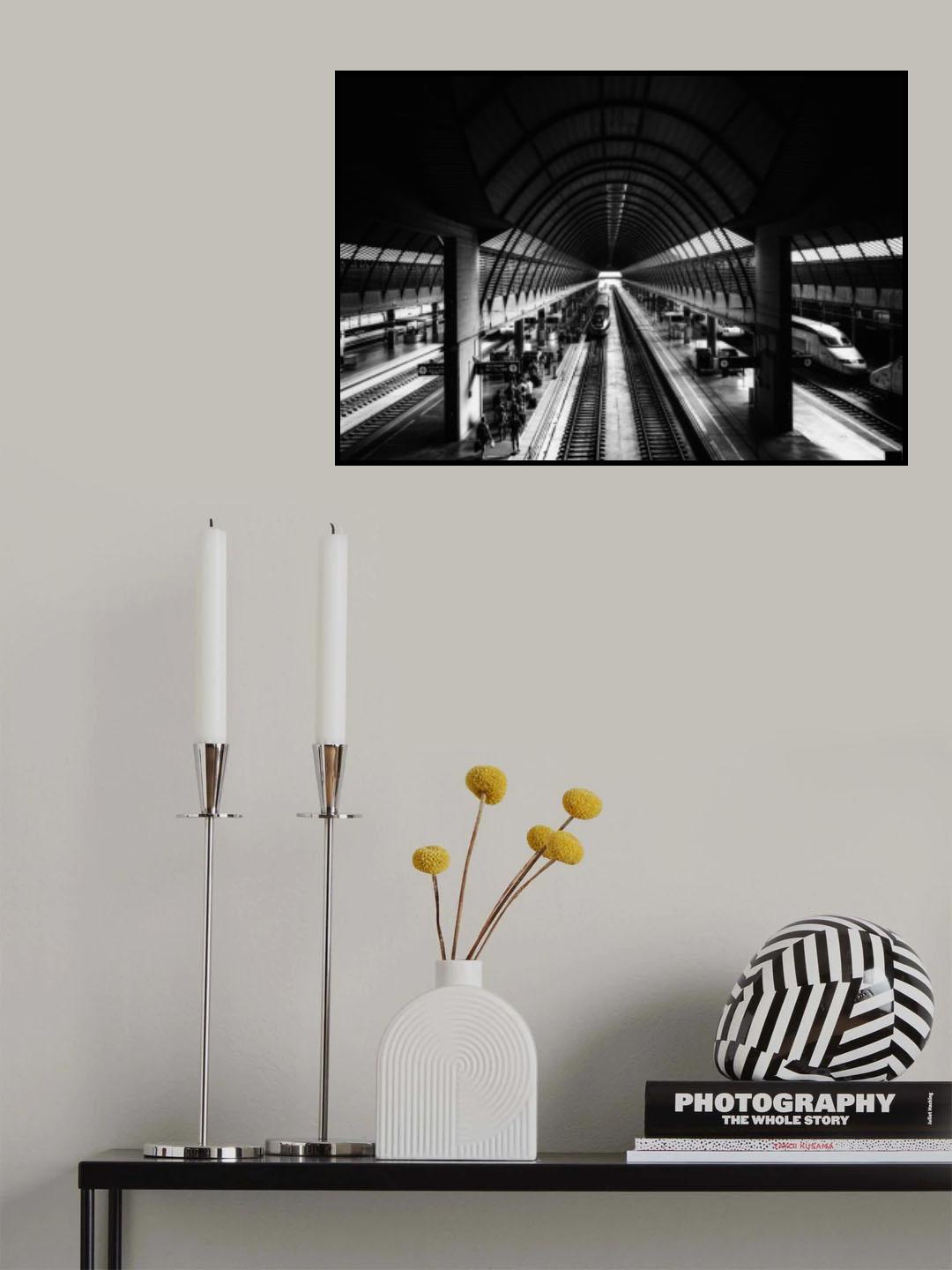 La estación Poster och Canvastavla