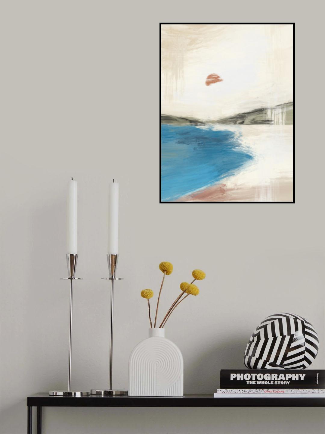 Abstract Lagoon Poster och Canvastavla