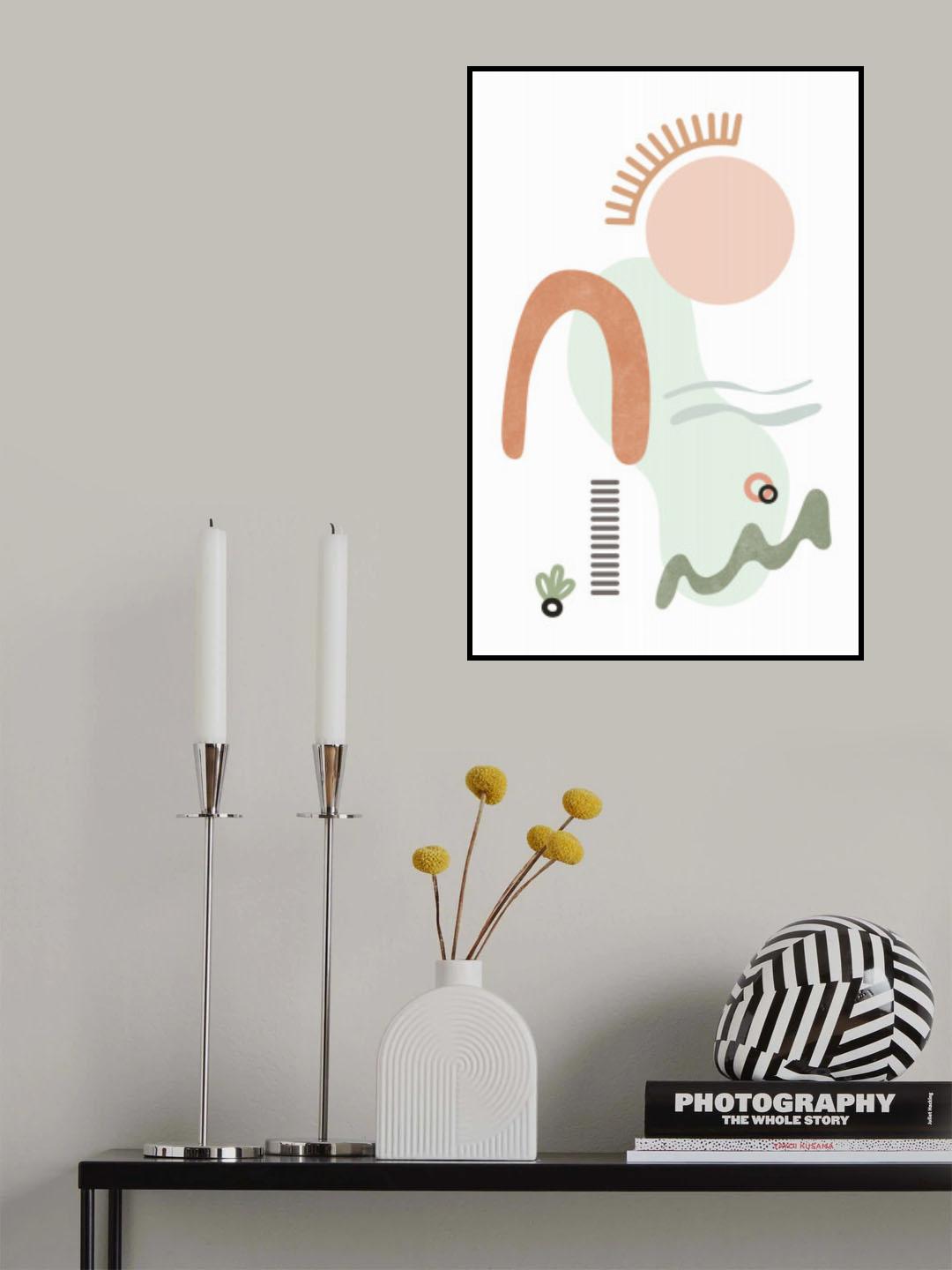 Tropical Villa Color and Shapes 20 Poster och Canvastavla