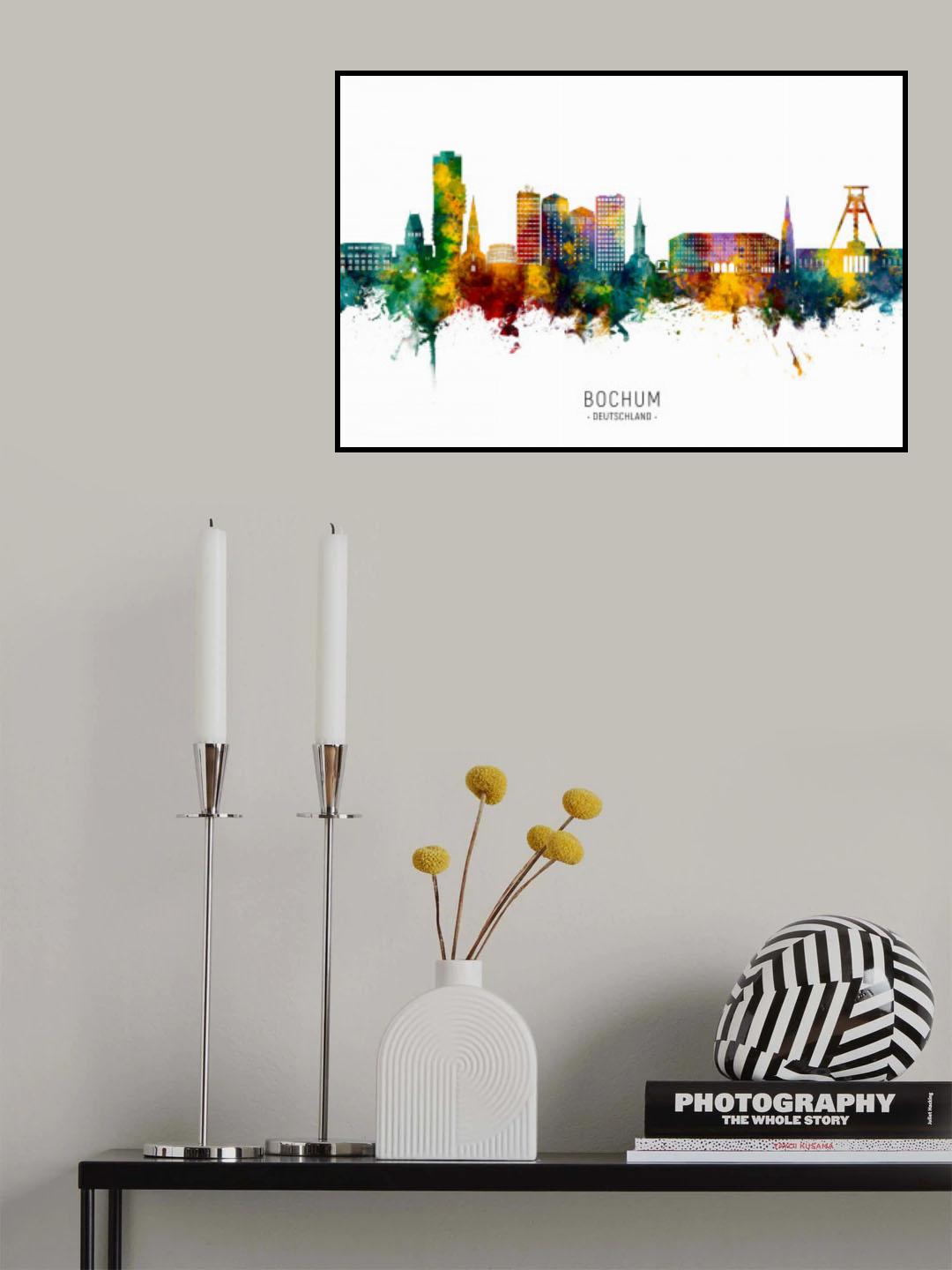 Bochum Germany Skyline Poster och Canvastavla