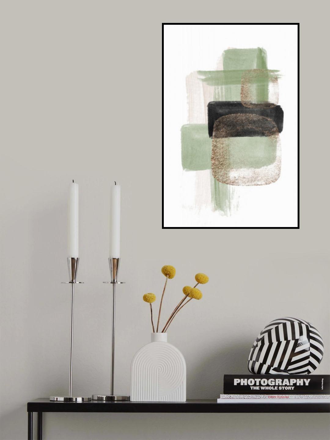 Simple Green-2 Poster och Canvastavla