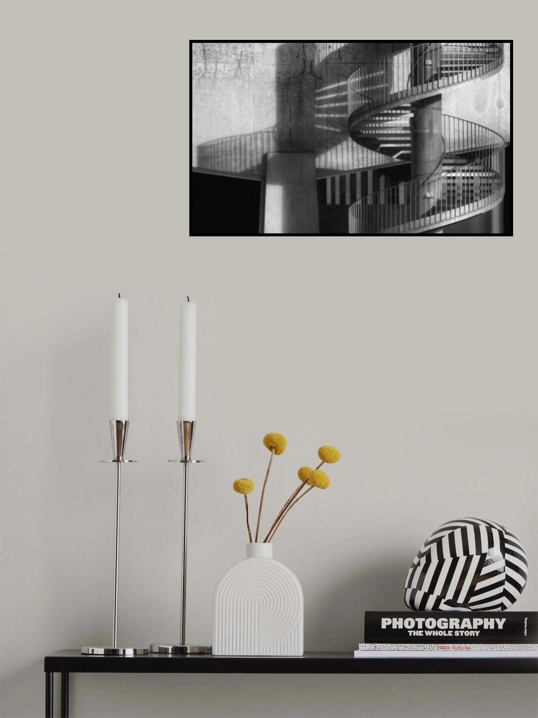 Spiral stairs Poster och Canvastavla
