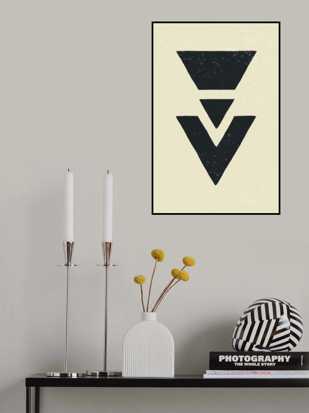 Abstract Triangles #1 Poster och Canvastavla