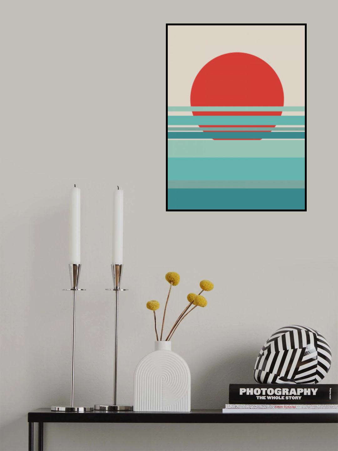 Calm Linear Sea Poster och Canvastavla