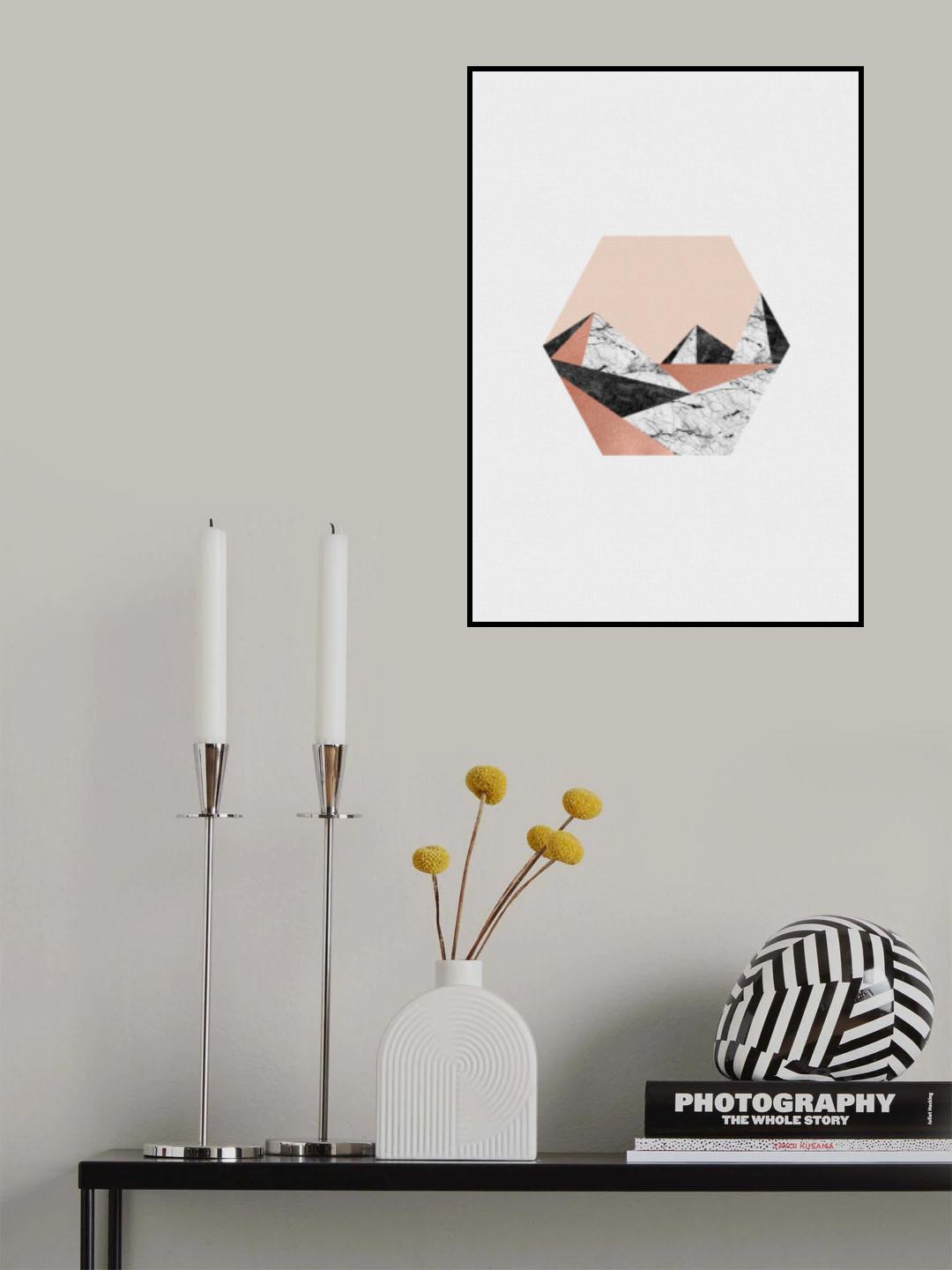 Geometric Landscape III Poster och Canvastavla