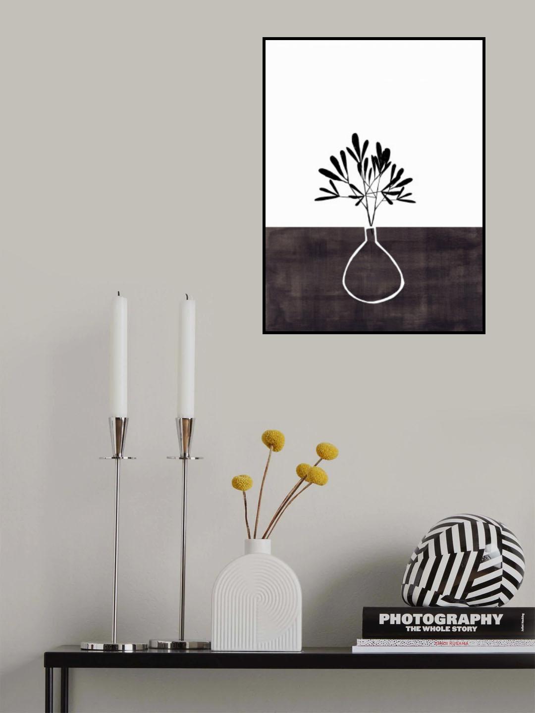 Ink Vase Poster och Canvastavla