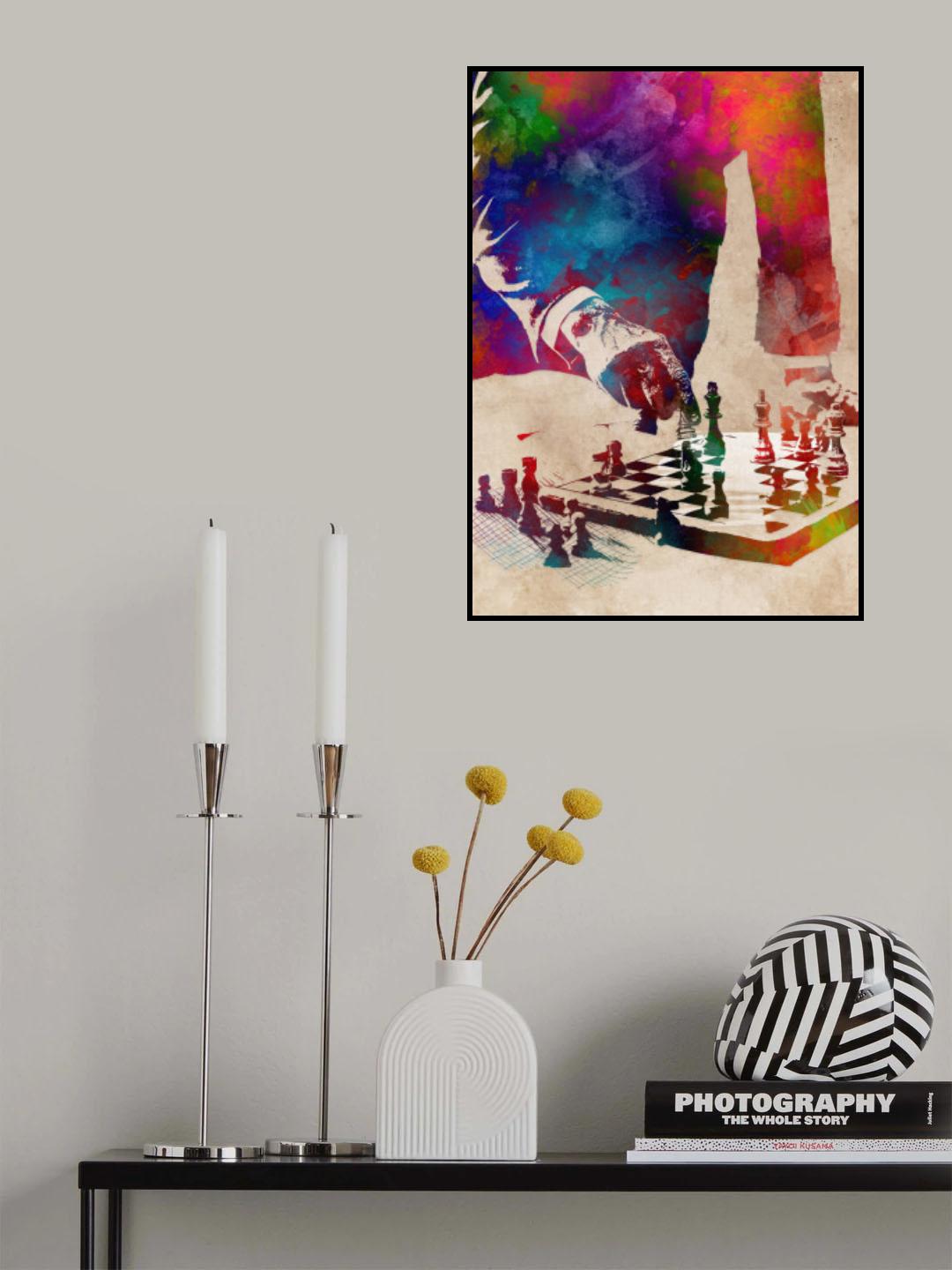 Chess Sport Art 3 Poster och Canvastavla