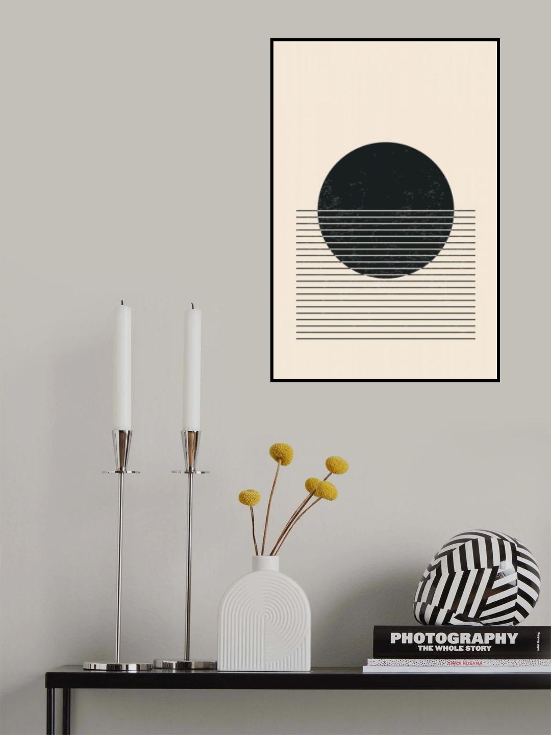 Black and White Line Series #1 Poster och Canvastavla