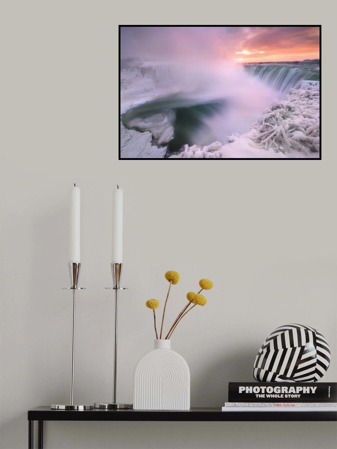 Niagara falls in winter Poster och Canvastavla