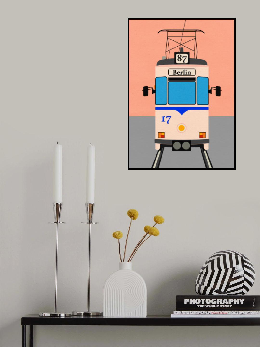 Berlin Tram Poster och Canvastavla