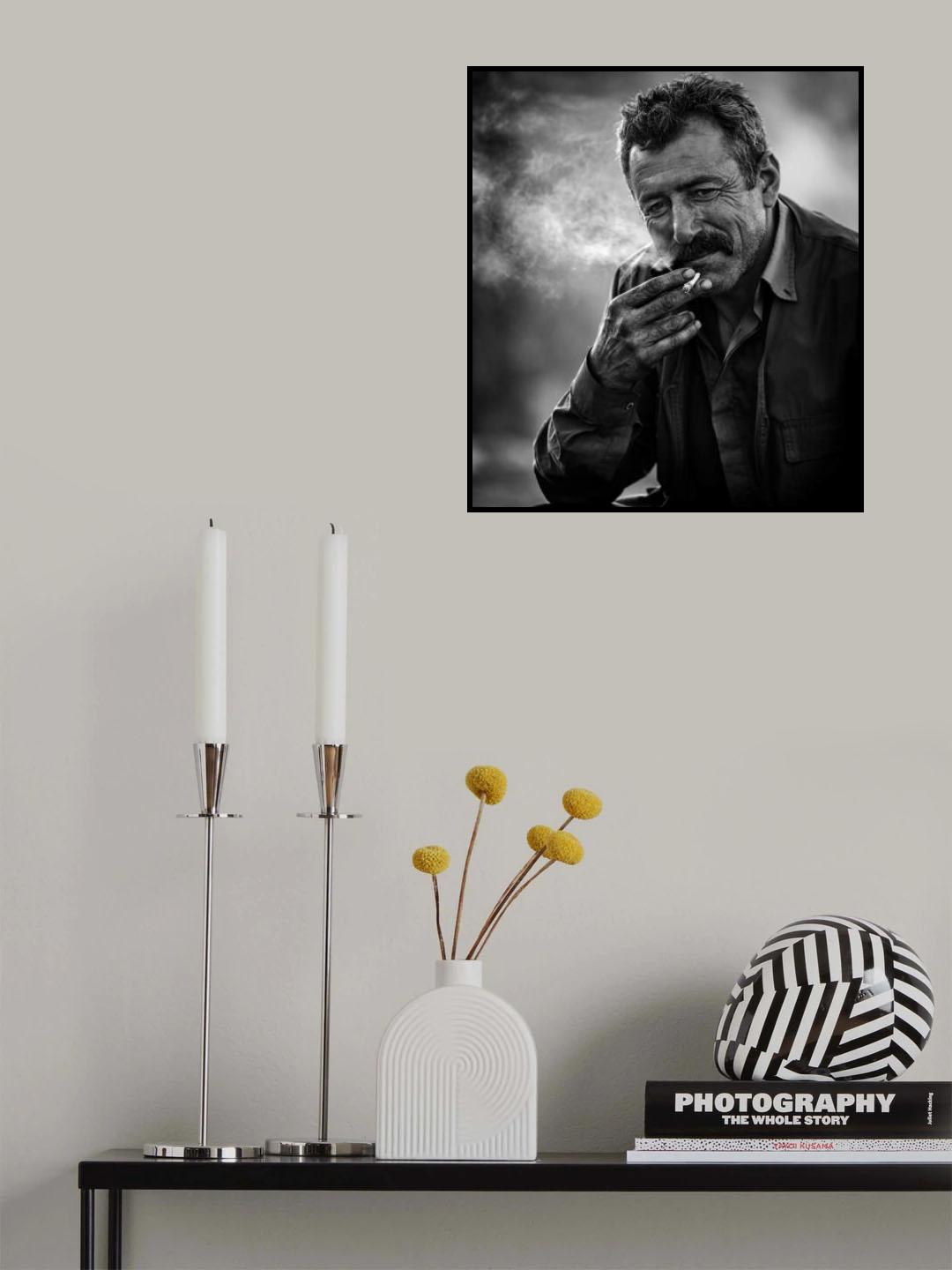 human ( charcoal worker) Poster och Canvastavla