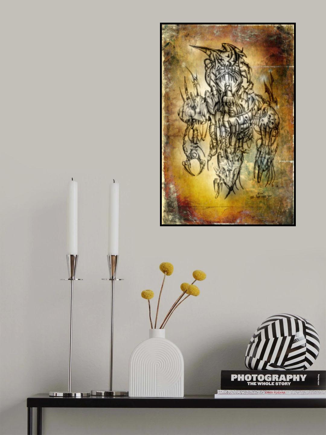 Alien cyber suit Poster och Canvastavla