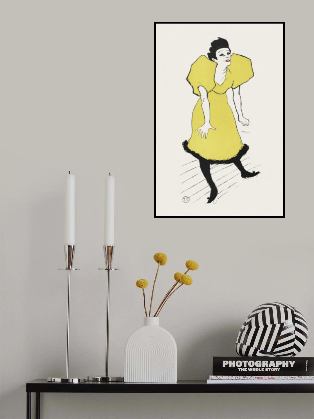 Portret Van Komediespeelster Polaire Op Het Toneel (1895) Poster och Canvastavla