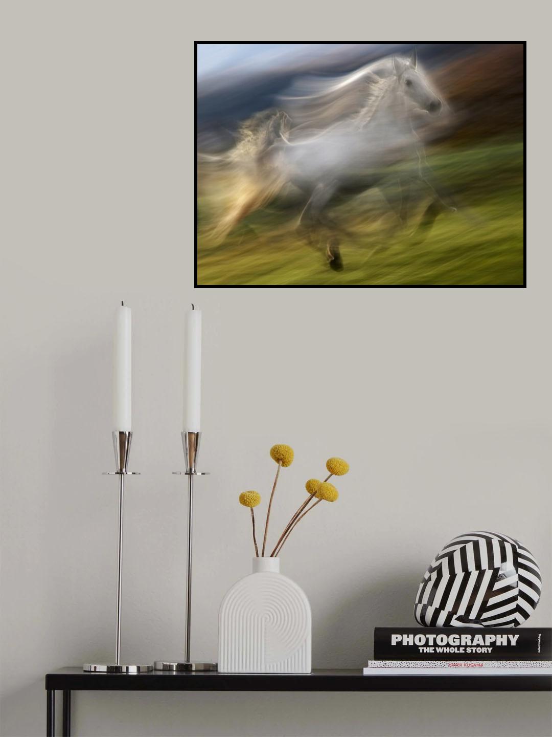 gallop in the wind Poster och Canvastavla