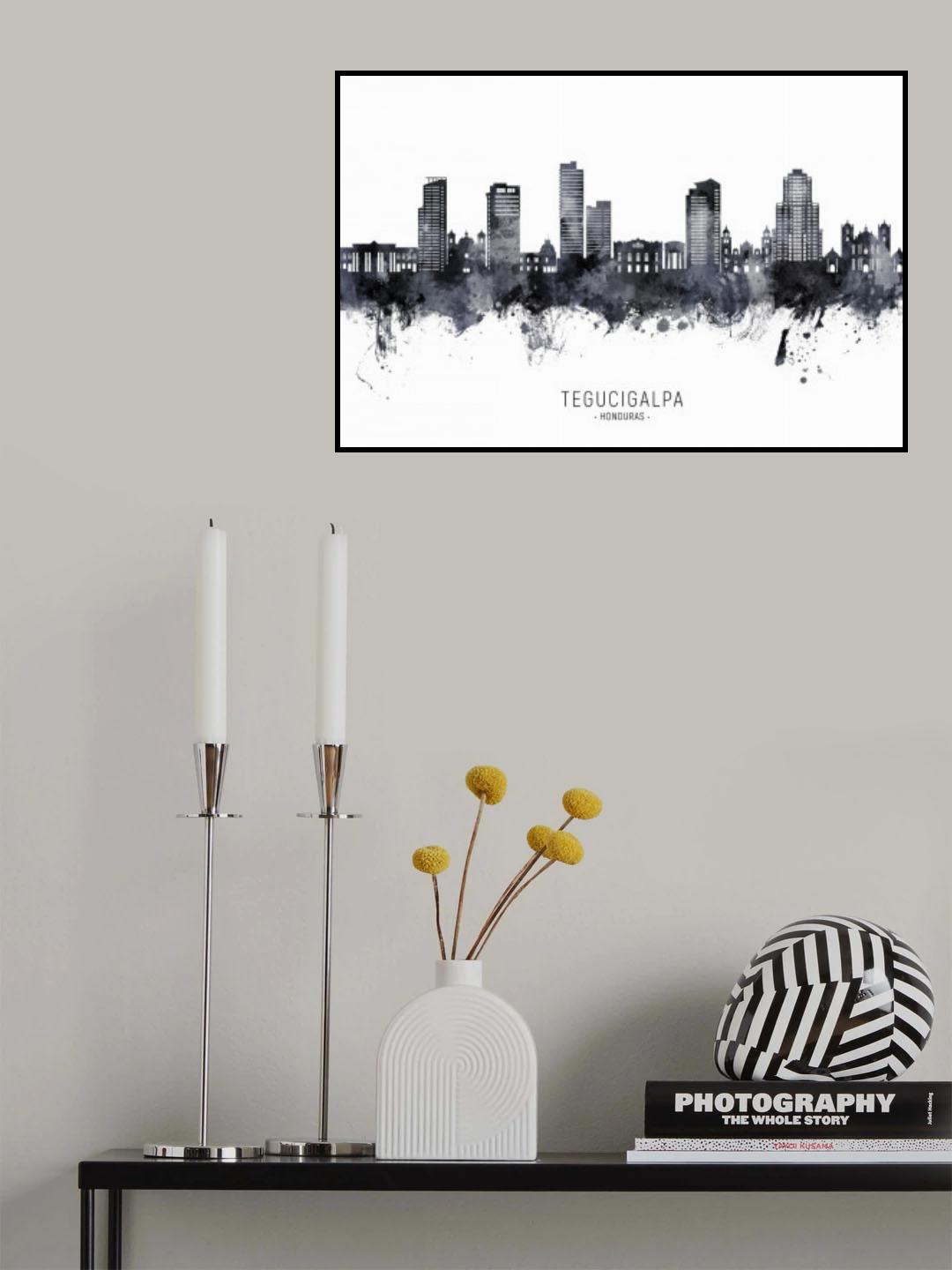 Tegucigalpa Honduras Skyline Poster och Canvastavla