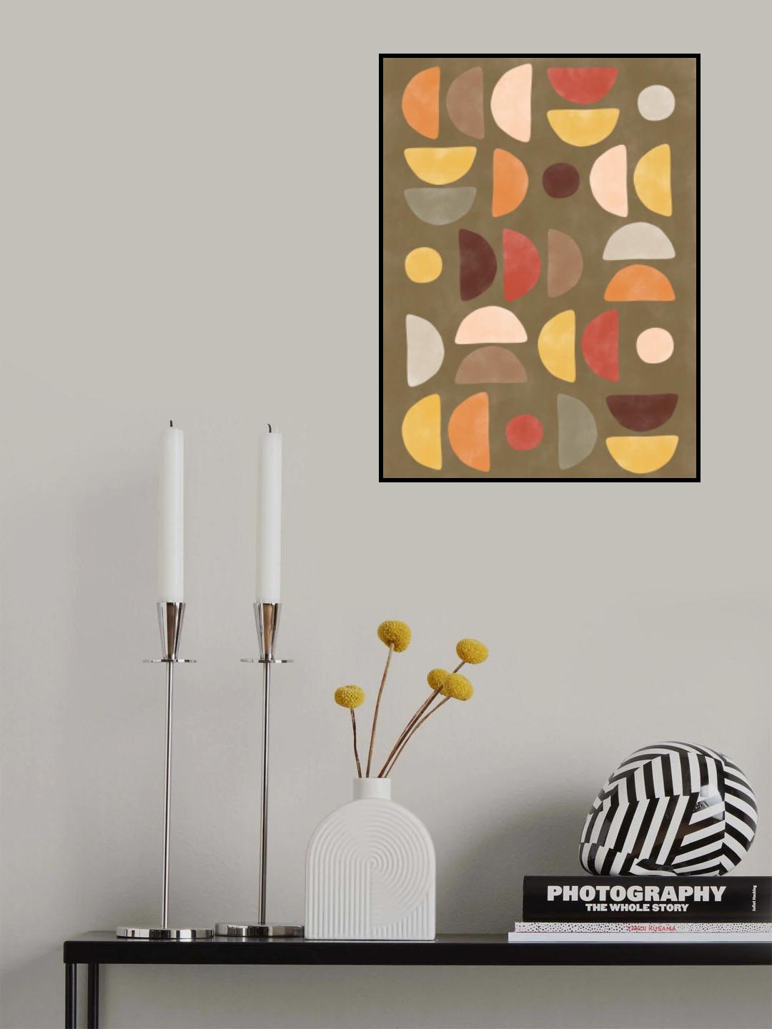 3x4 Aspectratioabstractyellow21 Poster och Canvastavla