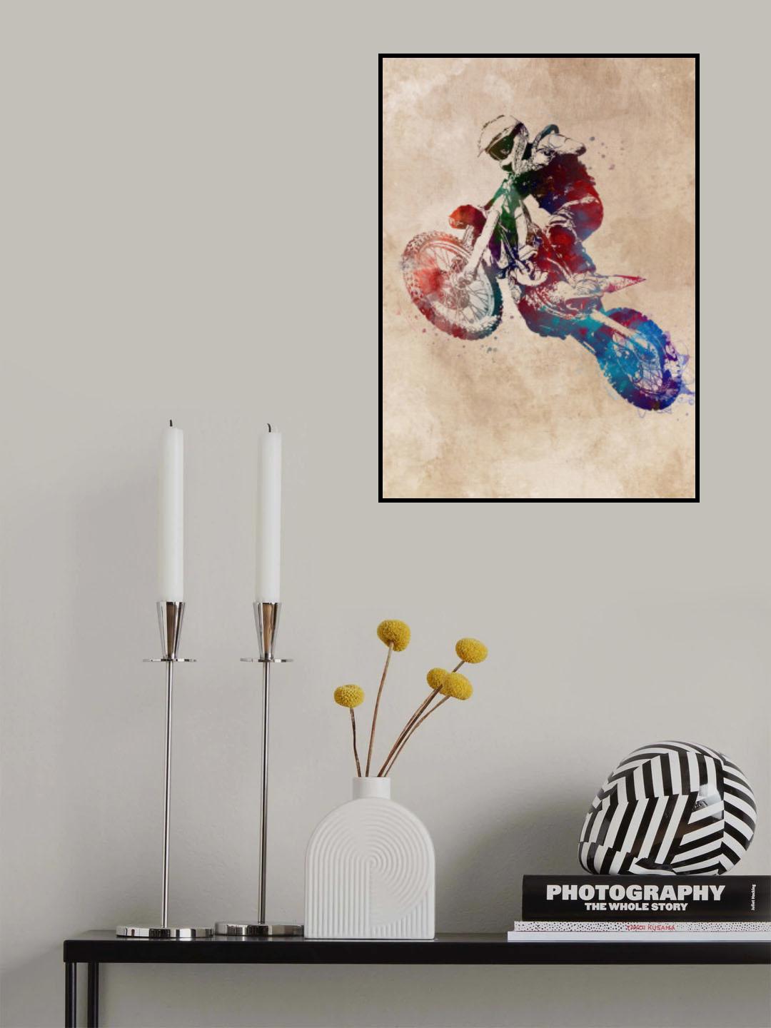 Motor Sport Art 3 Poster och Canvastavla