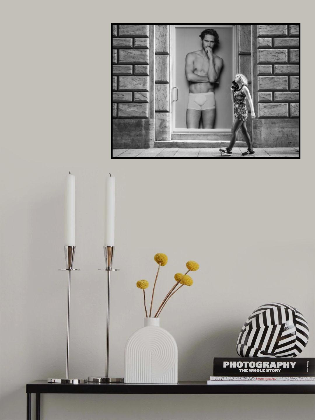 Model and photographer Poster och Canvastavla