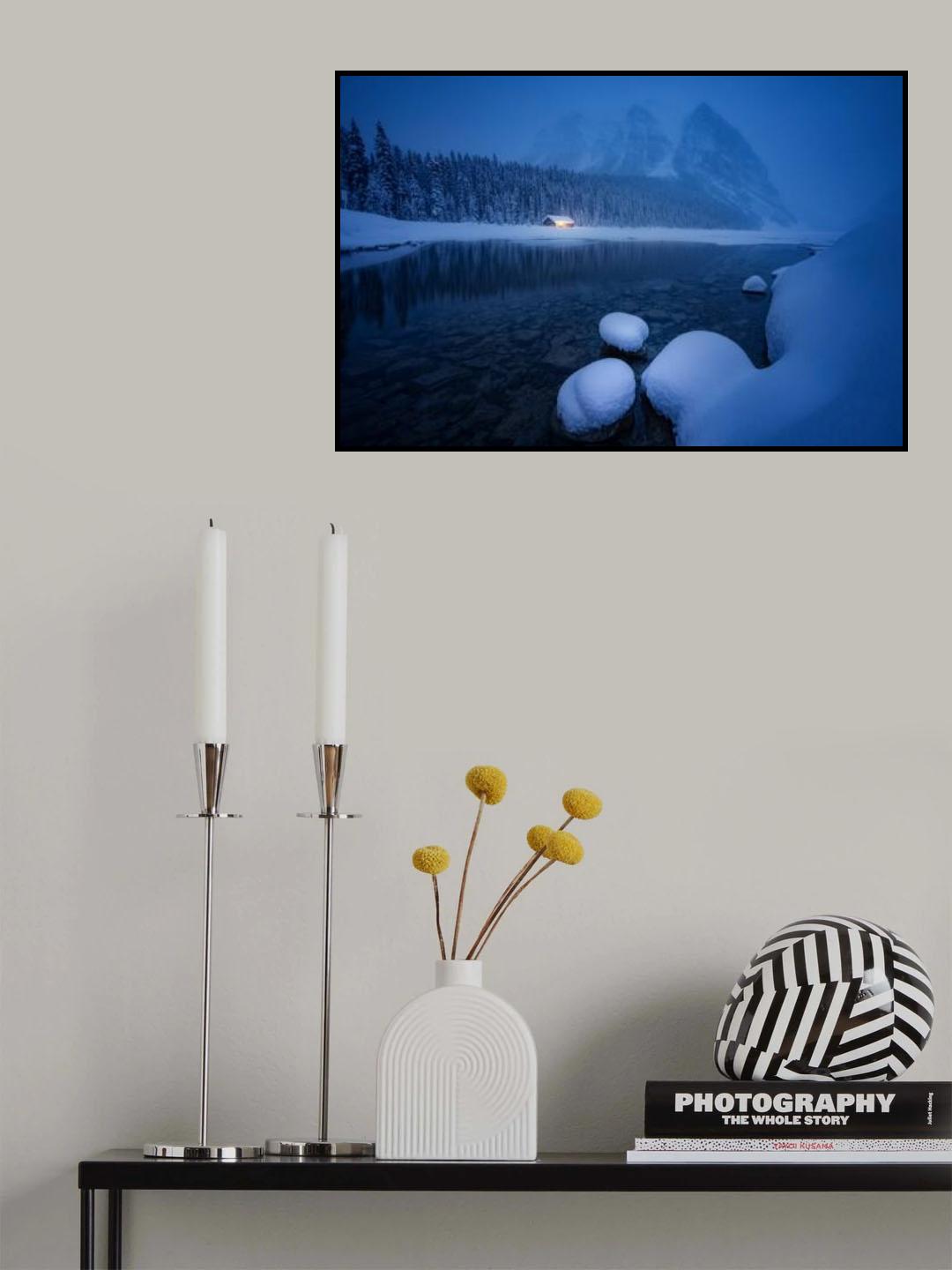 Blue Hour Lake Louise Poster och Canvastavla
