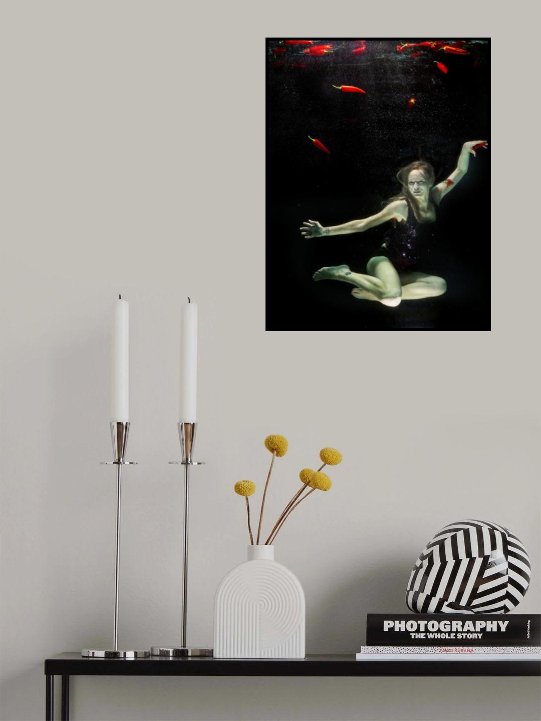 underwater artistic portrait shooting Poster och Canvastavla