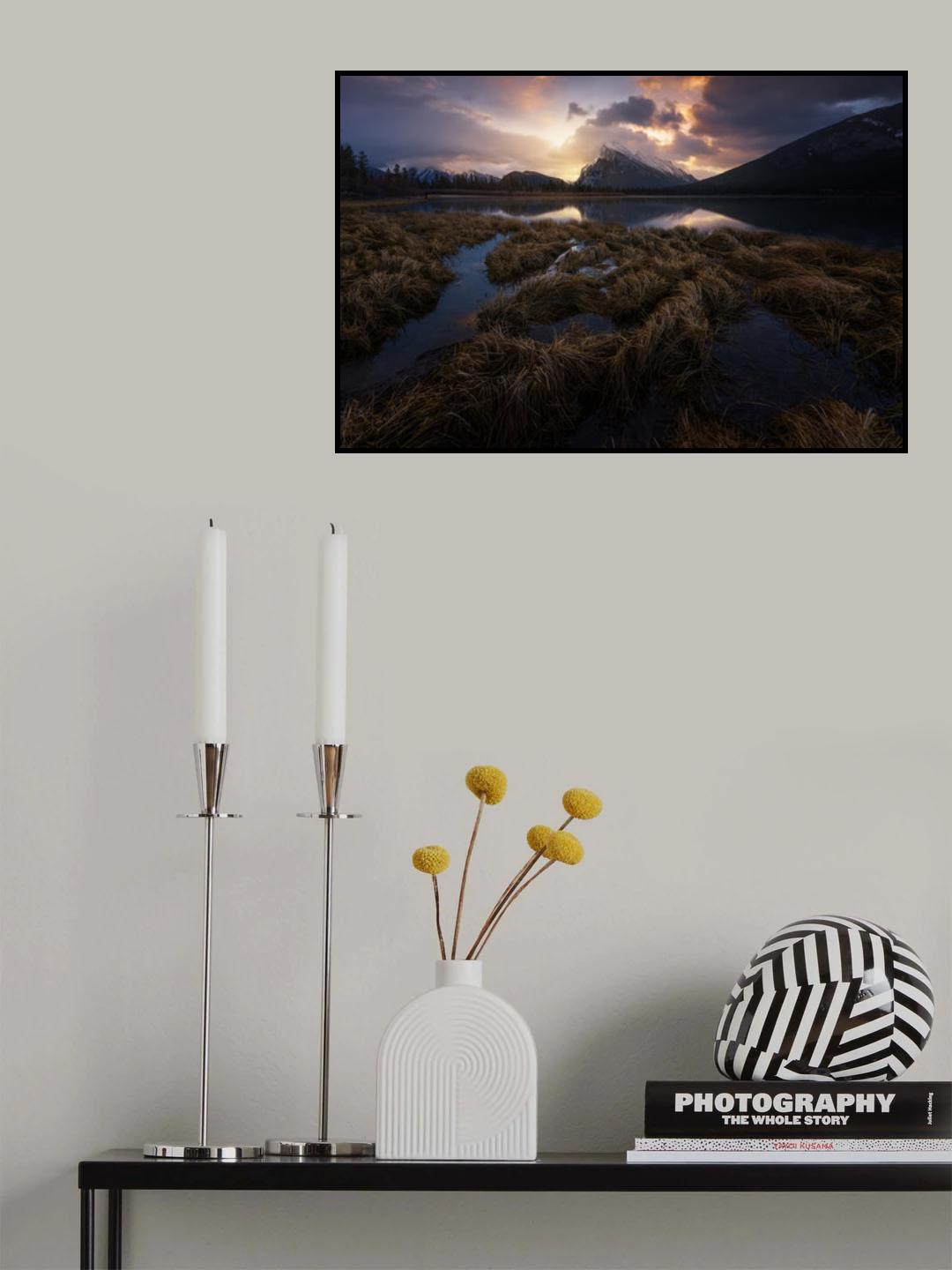 Vermilion Lakes, Canada Poster och Canvastavla
