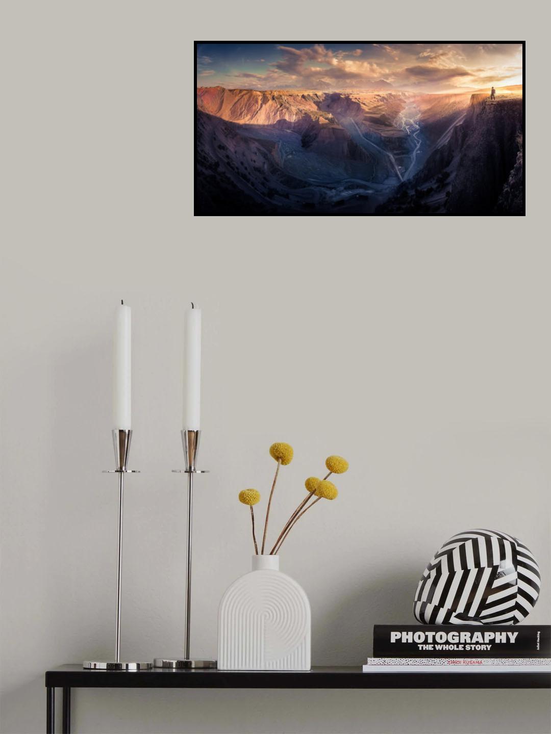 Anjihai Grand Canyon 《红山峡谷》 Poster och Canvastavla