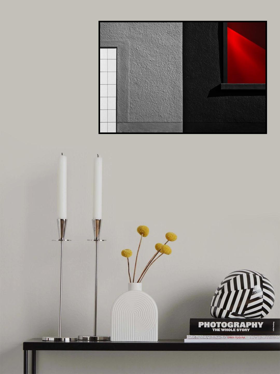 vitrina red black Poster och Canvastavla