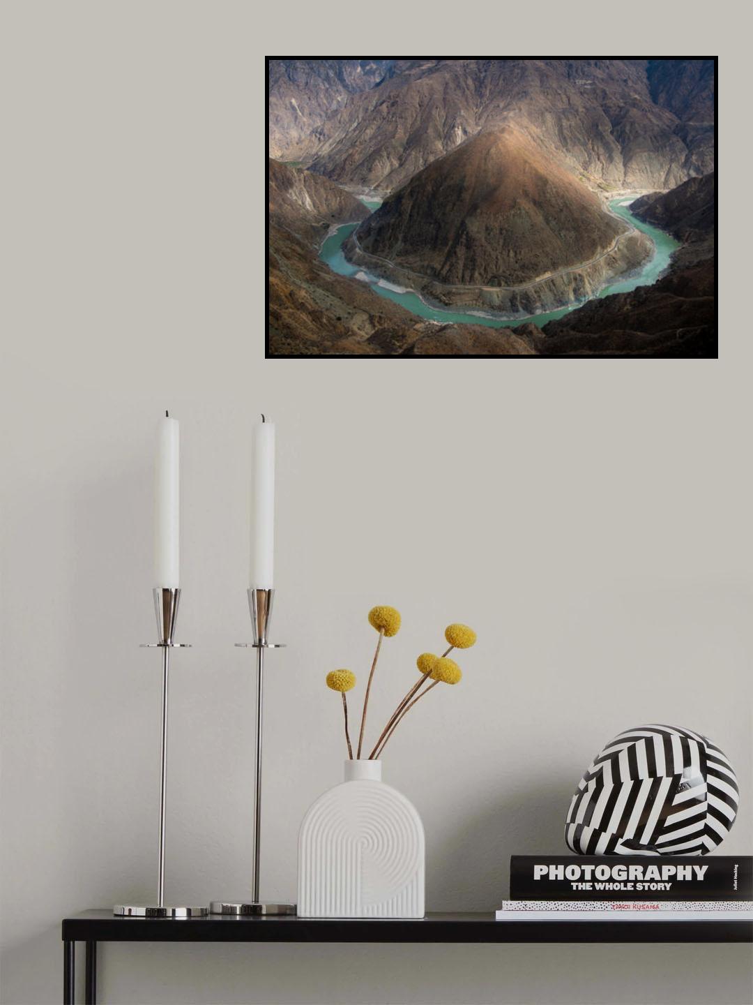The first bay of Jinsha River Poster och Canvastavla