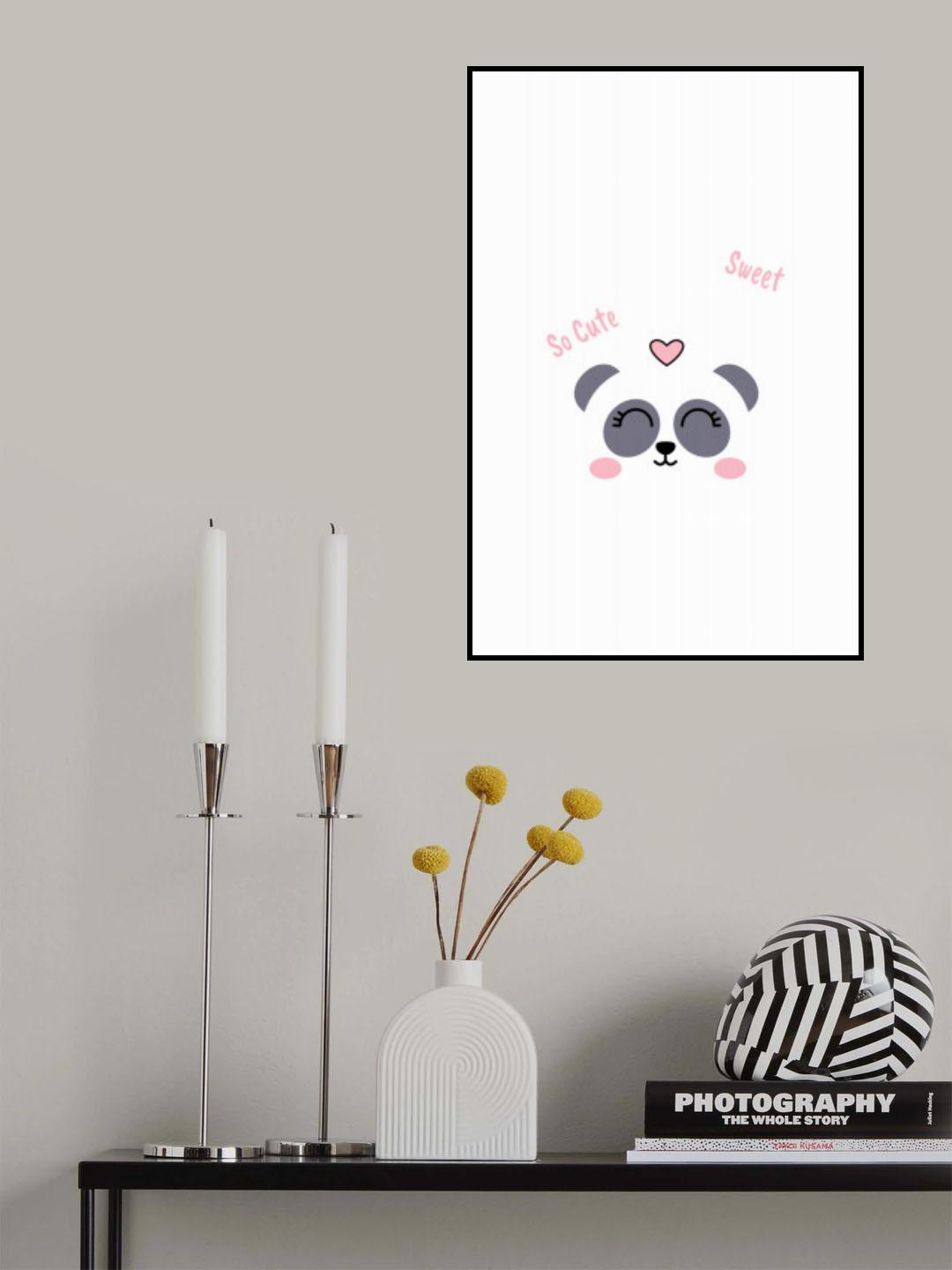 Kawaii Panda Poster och Canvastavla