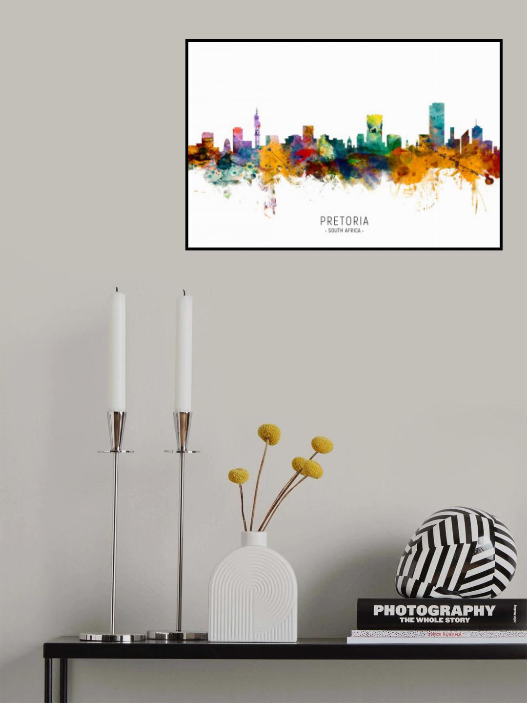 Pretoria South Africa Skyline Poster och Canvastavla