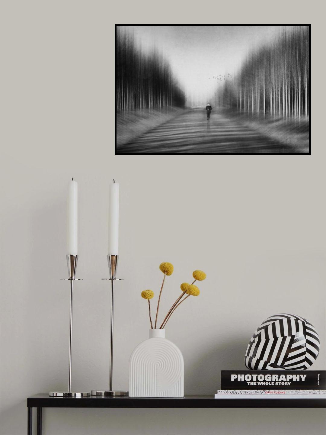 jogger in the park Poster och Canvastavla