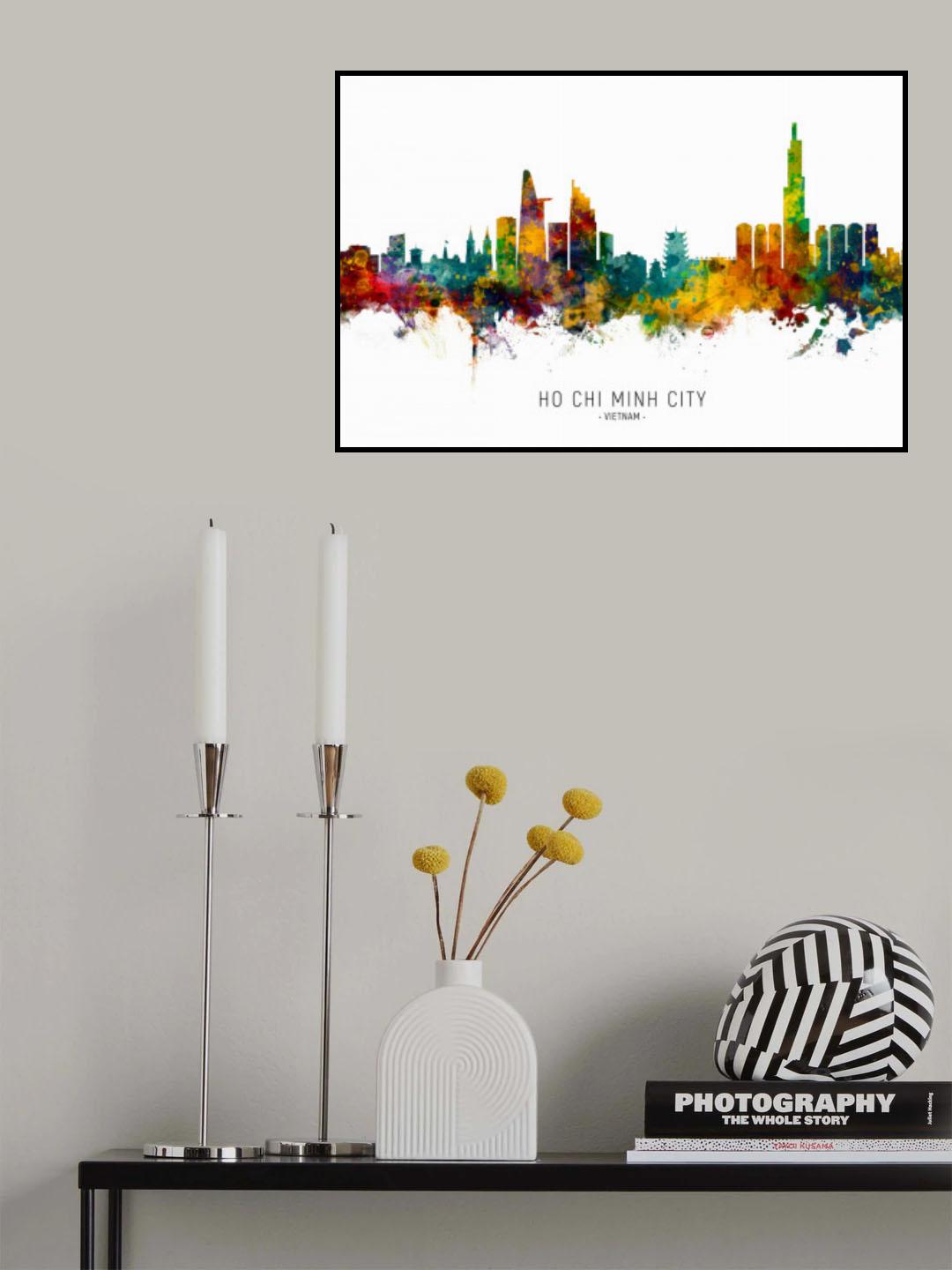 Ho Chi Minh City Vietnam Skyline Poster och Canvastavla