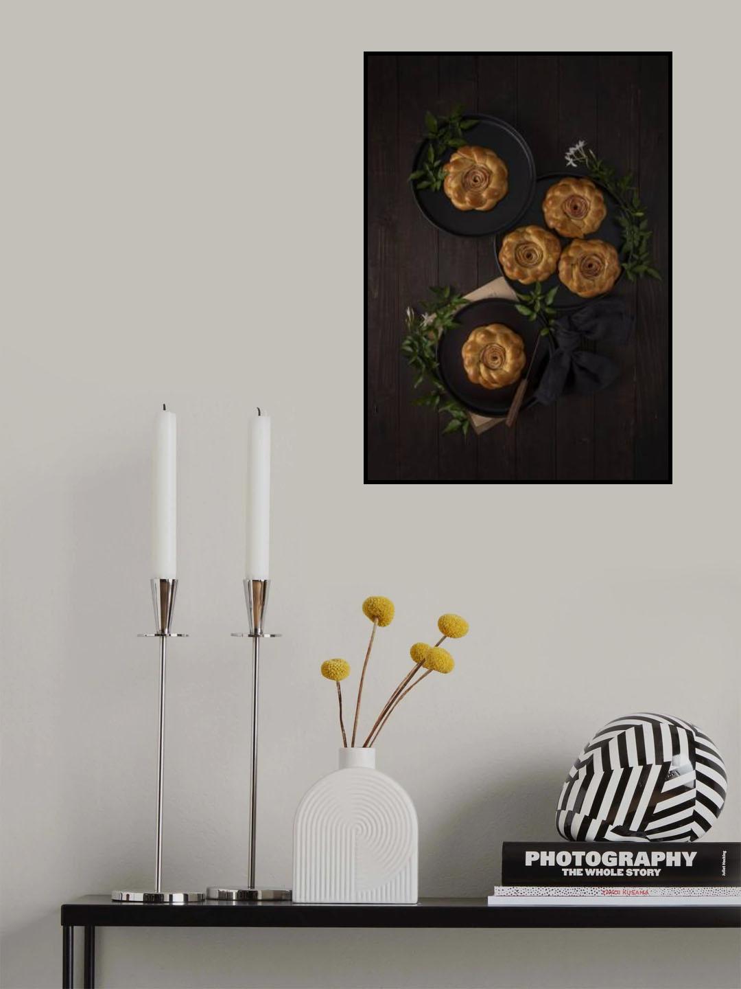 Apple cinnamon braided rolls Poster och Canvastavla