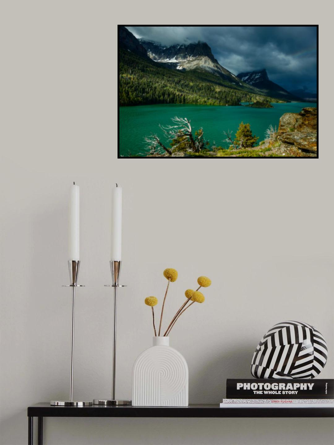 湖光山色 Poster och Canvastavla
