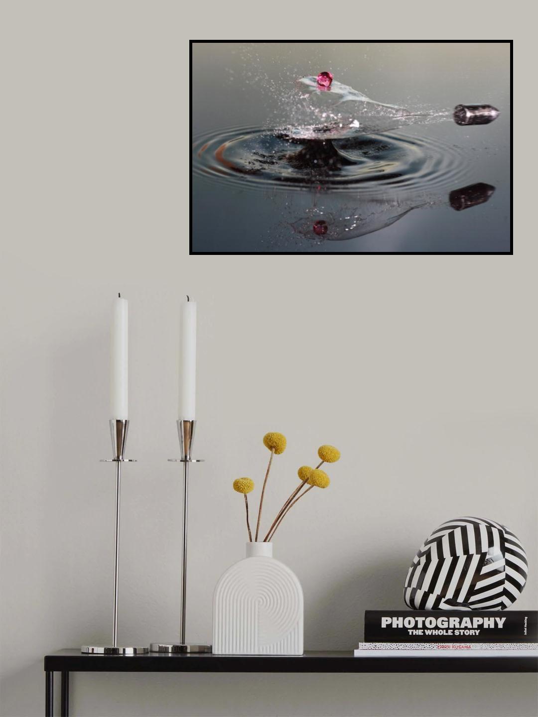 Shot of a drop shot Poster och Canvastavla