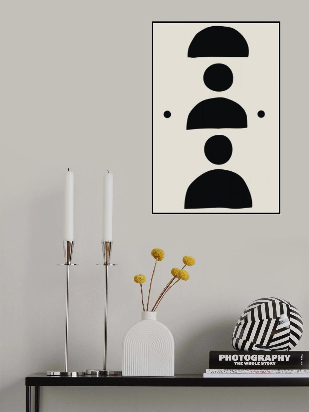 Minimal Black Expression #4 Poster och Canvastavla