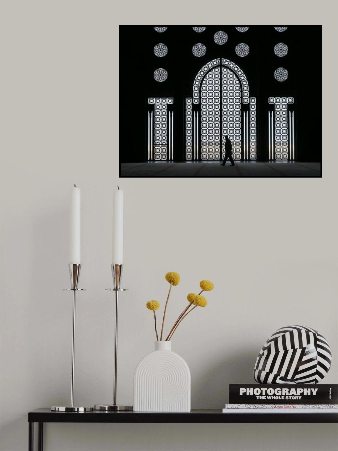 A la mosquée Hassan II Poster och Canvastavla