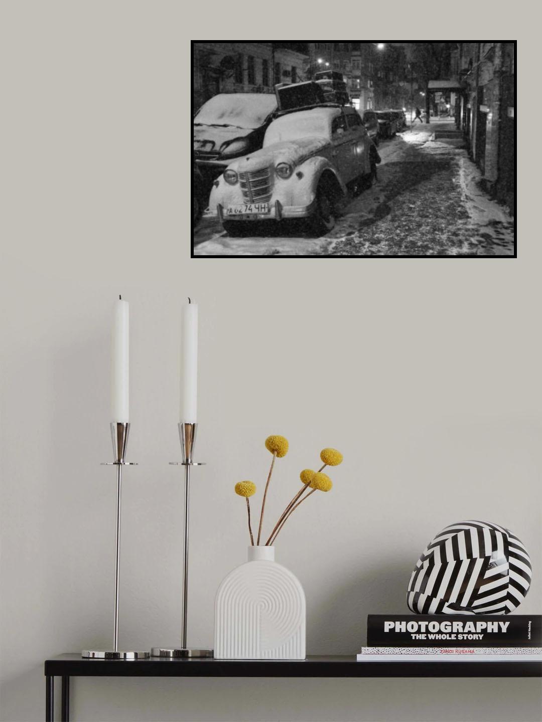 January. Evening Poster och Canvastavla