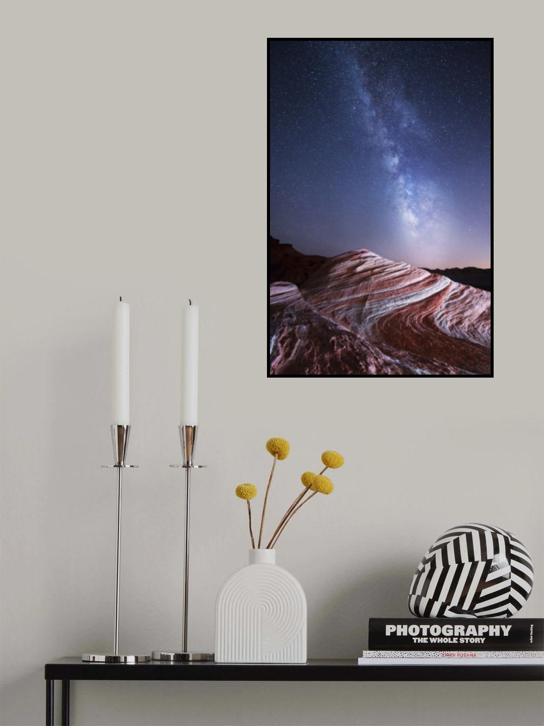 Night Lines Poster och Canvastavla