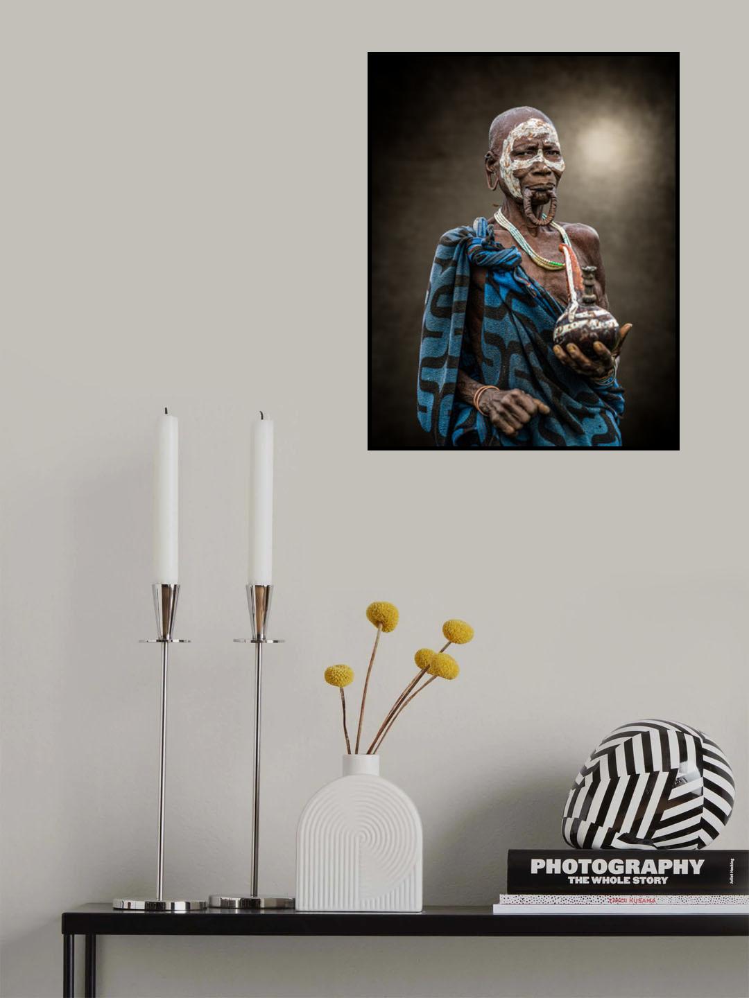 The old sorceress - Surma old lady portrait Poster och Canvastavla