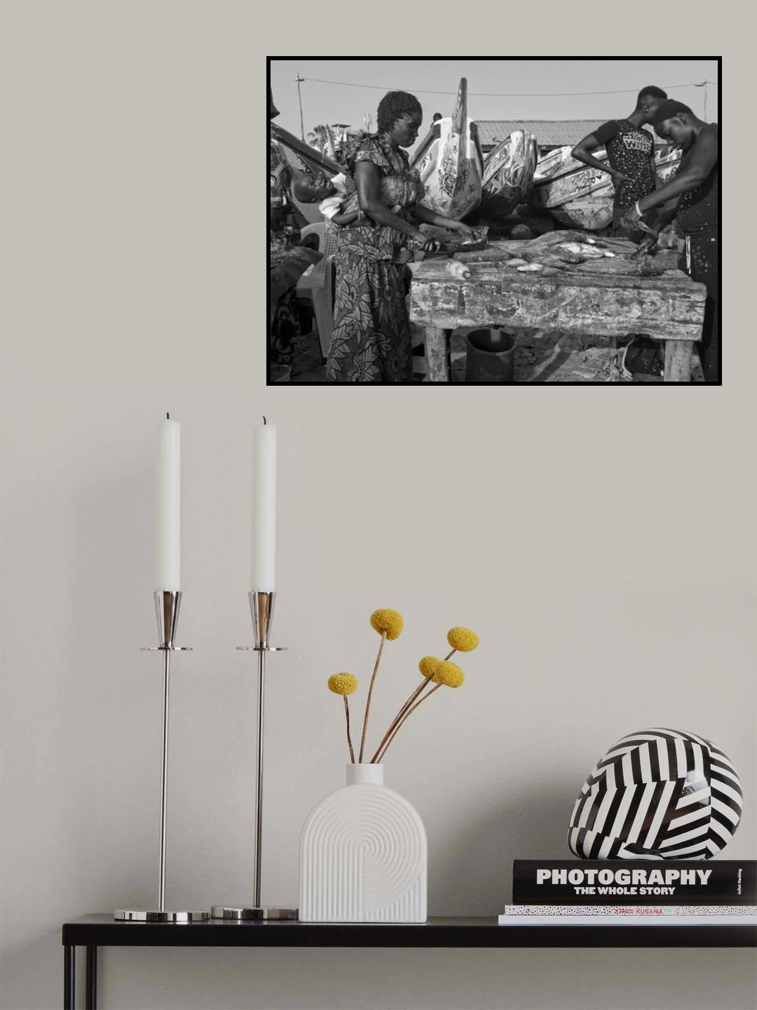 The fish monger and the crying baby Poster och Canvastavla