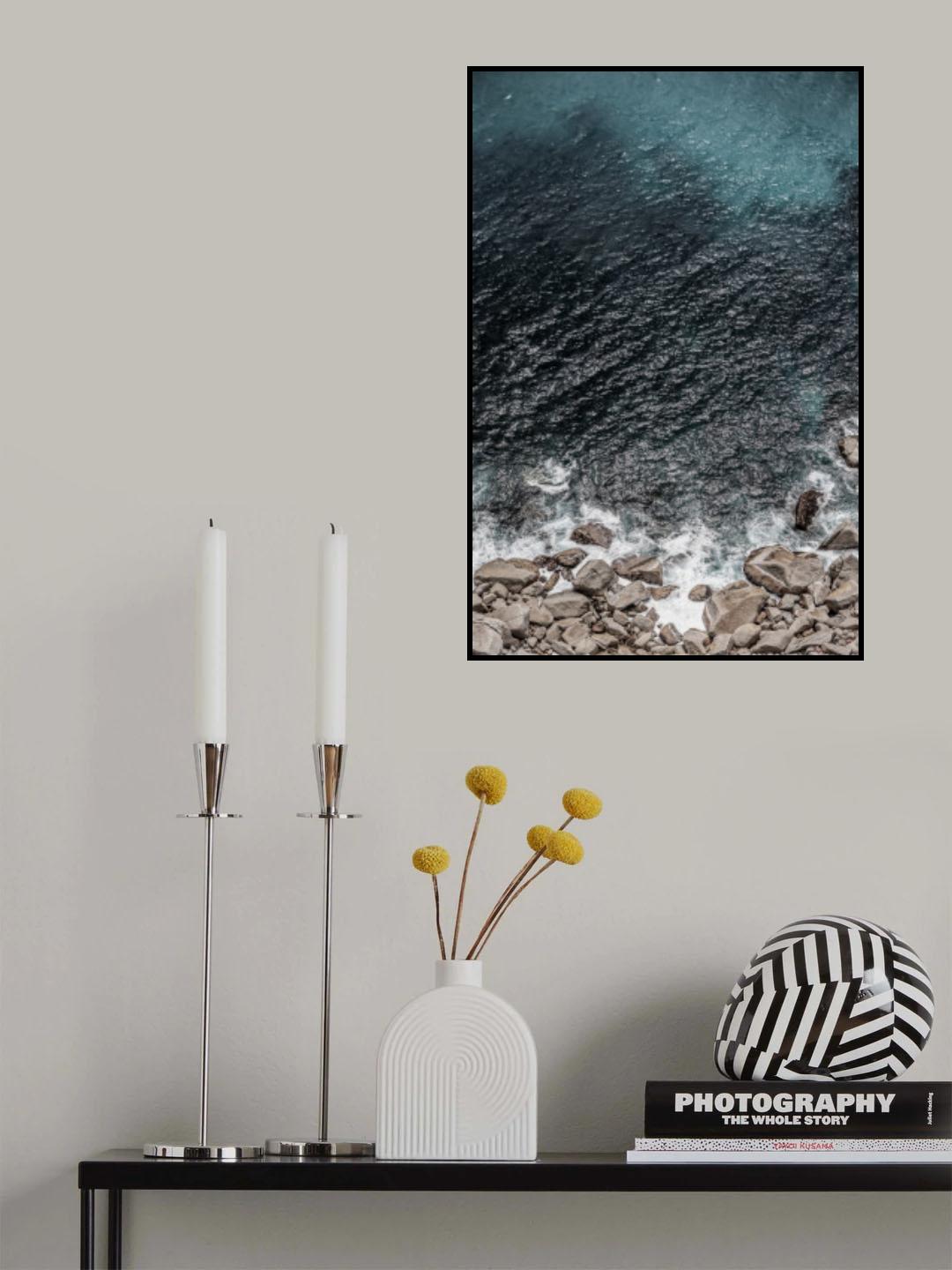 Jade Shoreline Poster och Canvastavla