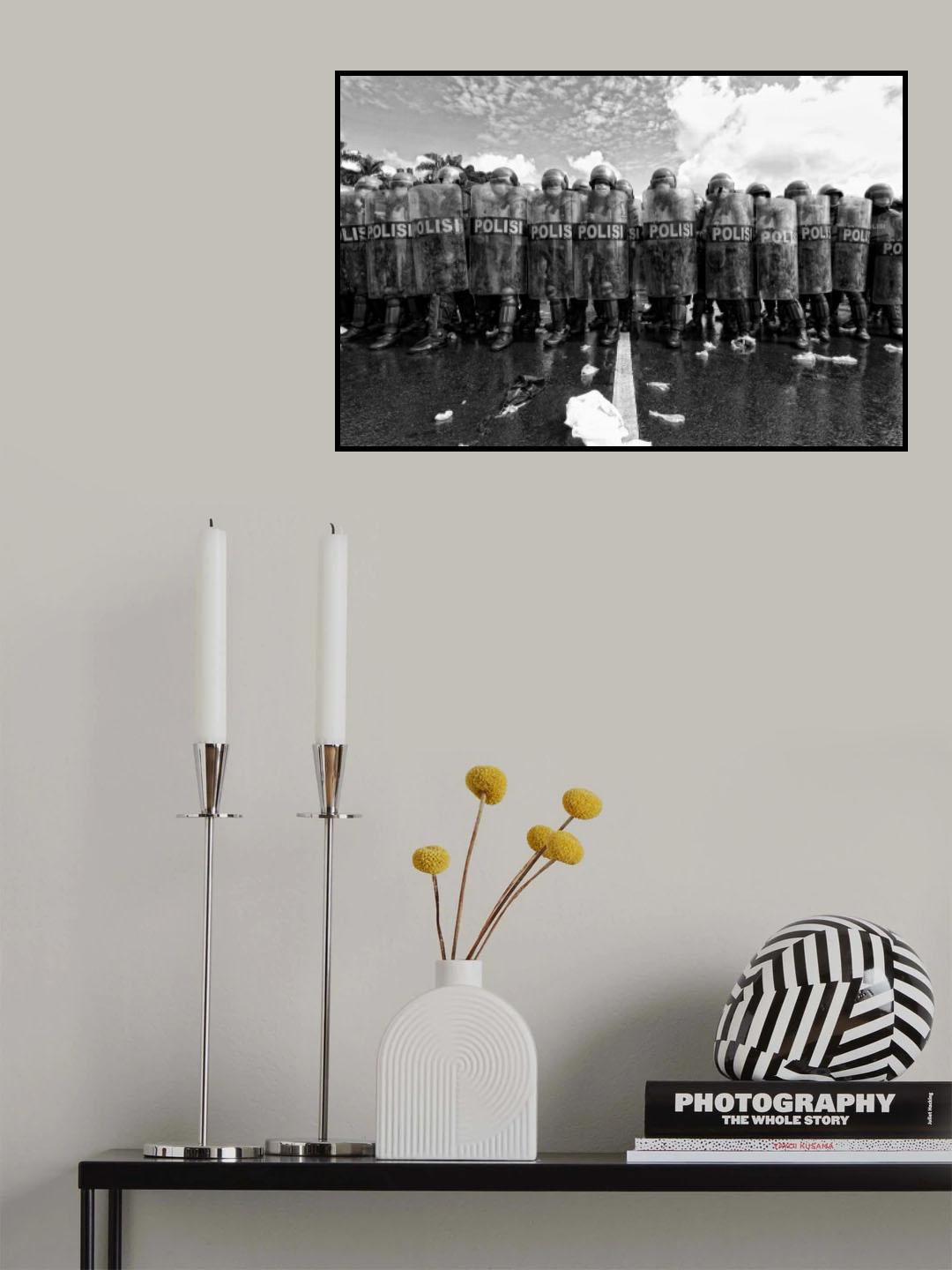 police barricades Poster och Canvastavla
