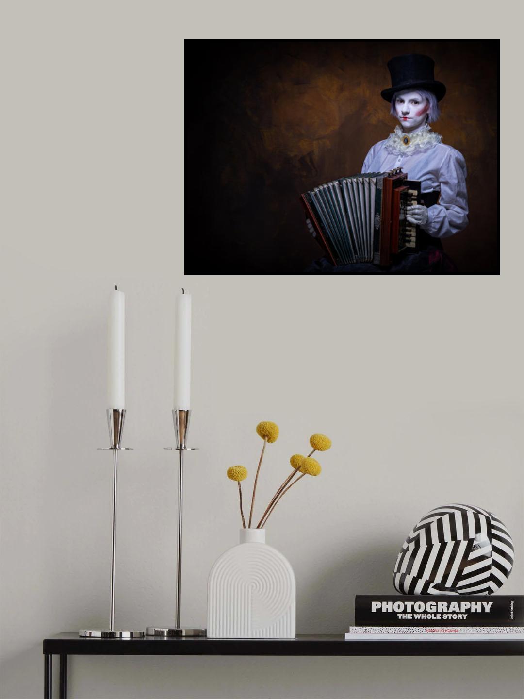 The Victorian Harmonica Puppet Poster och Canvastavla