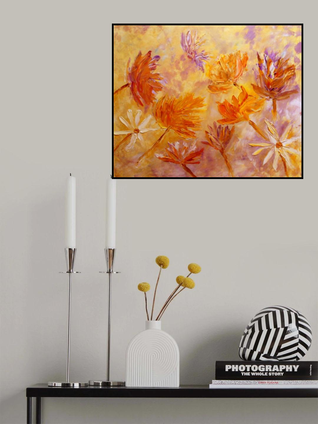 Blaze of Gold Poster och Canvastavla