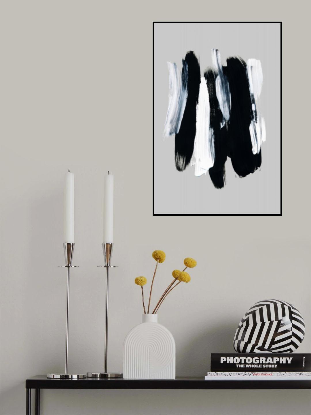 Abstract Brush Strokes 12 300dpi Poster och Canvastavla